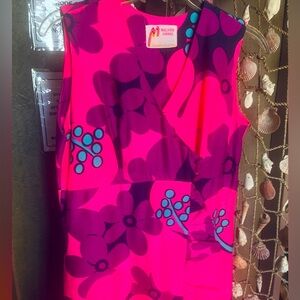 SOLD!! 💸Vintage 70s vibrant psychedelic dress